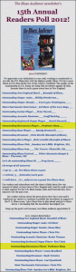 Voted "Outstanding Harmonica Player 2 Years Running " in the 15th Annual Blues Audience Readers Poll 2011!